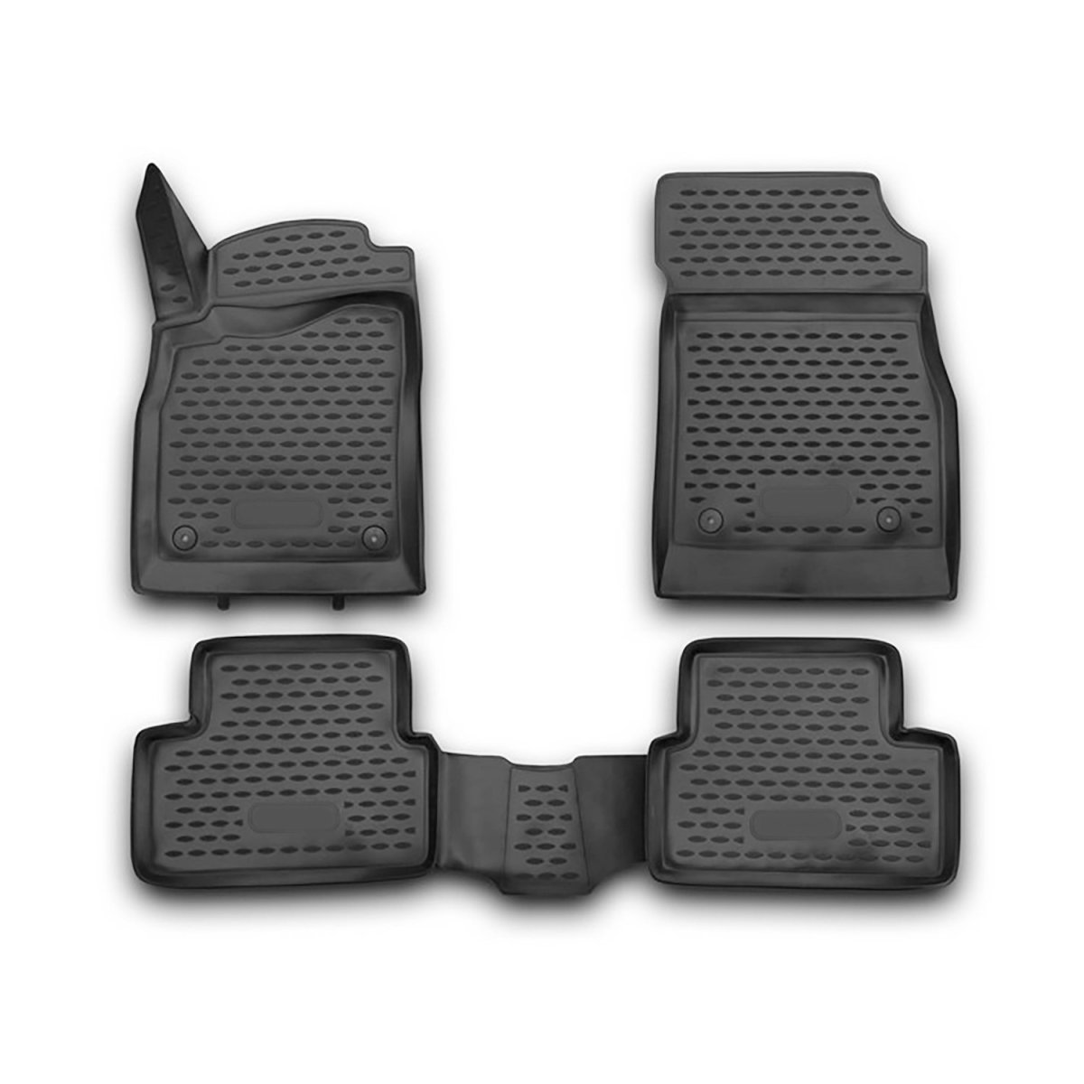 Chevrolet Cruze Floor Mats - Omac - Rubber TPE 4 Pcs - Black - '11-'15